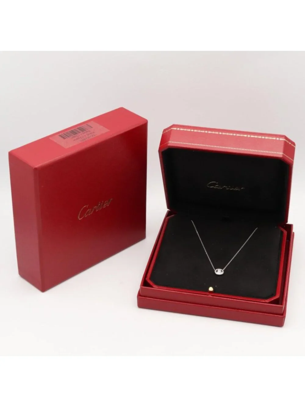 Cartier Necklace Damour 37.5 41 18K White Gold Diamond